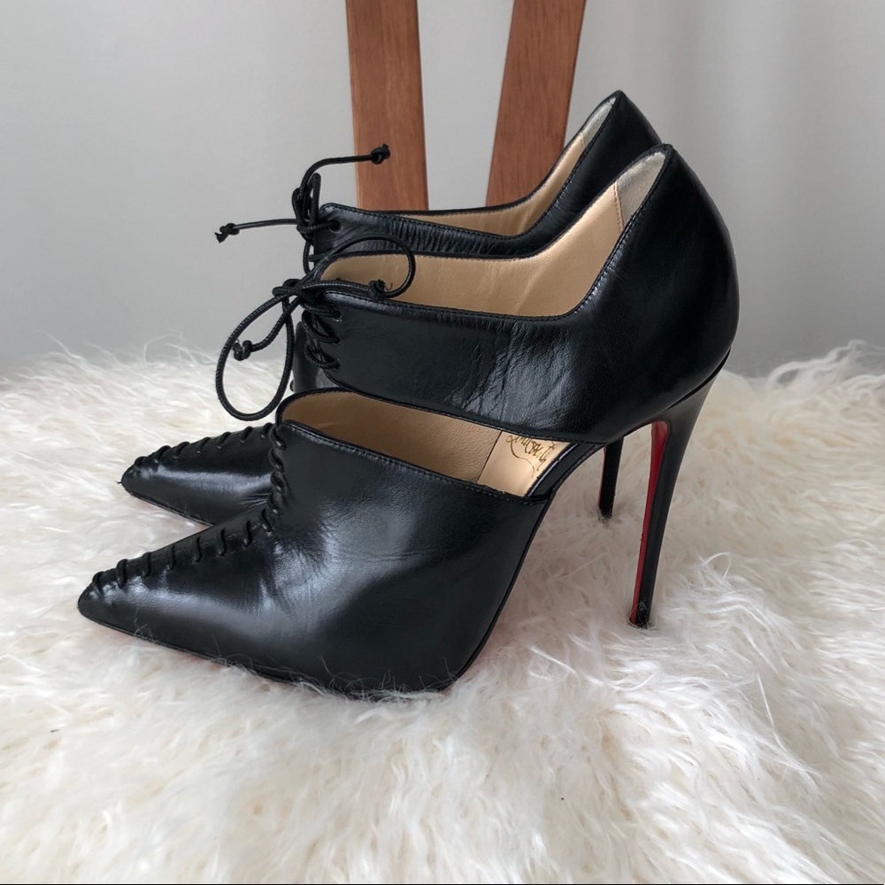 ❌SOLD❌LOUBOUTIN Corsita Cutout 120 Pumps Sz37 - Picture 3 of 8